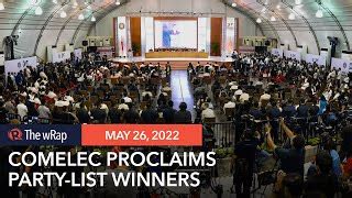 comelec partylist|Comelec proclaims new batch of party.